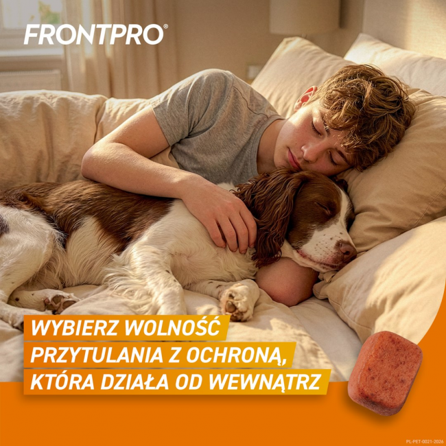 FRONTPRO Flea and tick tablets for dog ( 10-25 kg) - 3x 68mg