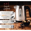 Adler AD 1273 electric kettle 1 L 1200 W Black, Hazelnut, Stainless steel Adler AD 1273 electric kettle 1 L 1200 W Black, Hazelnut, Stainless steel