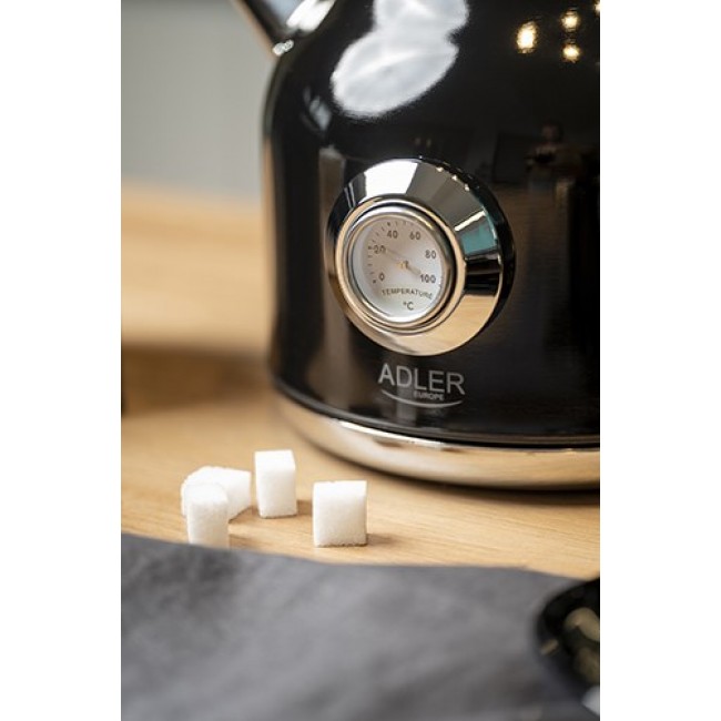 Adler AD 1346B electric kettle 1.7 L 2200 W Black, Metallic Adler AD 1346B electric kettle 1.7 L 2200 W Black, Metallic