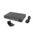Lanberg RSFE-16P-2C-250 network switch Unmanaged Gigabit Ethernet (10/100/1000) Power over Ethernet (PoE) 1U Black