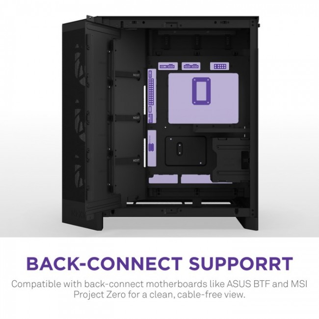 NZXT H9 Flow RGB+ Midi Tower Black