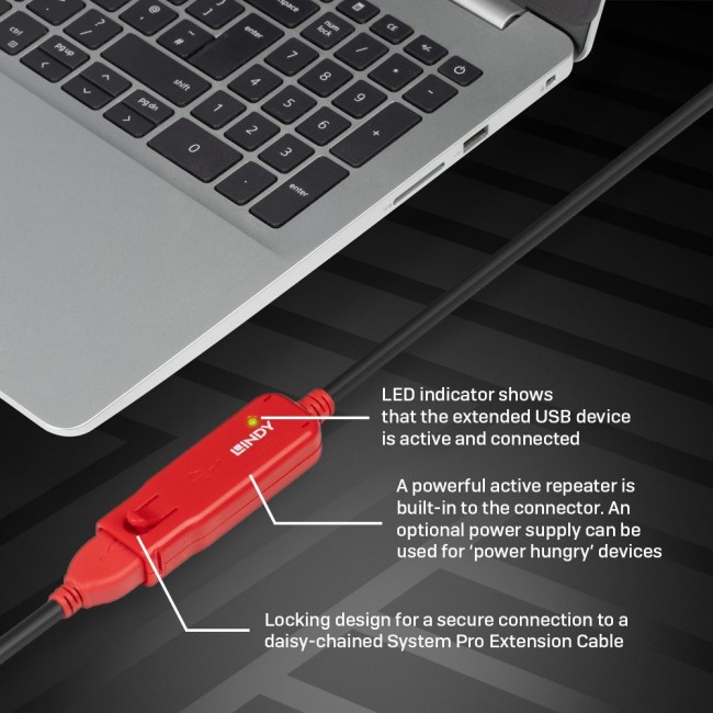 Lindy 12m USB 2.0 Active Extension Pro Lindy 12m USB 2.0 Active Extension Pro