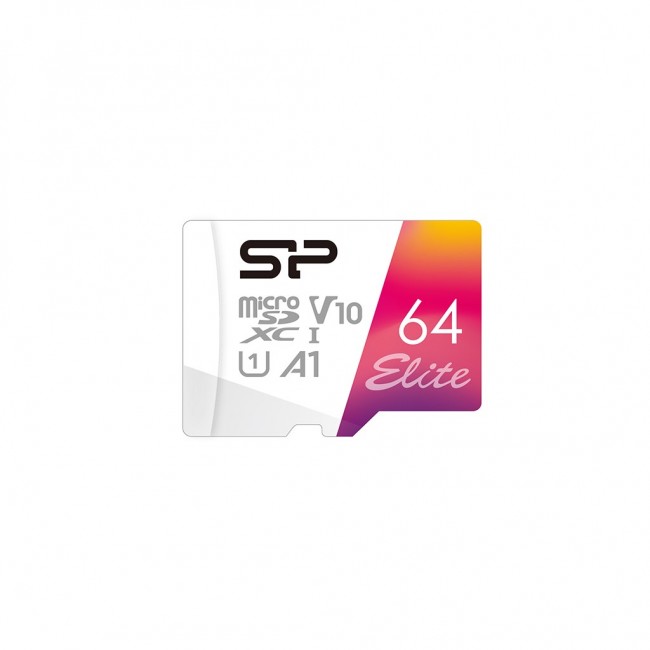Silicon Power Elite Colorful 64 GB MicroSDHC UHS-I Class 10 (SP064GBSTXBV1V20SP) Silicon Power Elite Colorful 64 GB MicroSDHC UHS-I Class 10 (SP064GBSTXBV1V20SP)