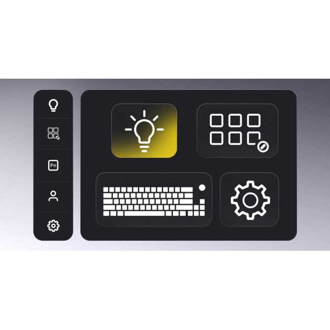 HATOR Skyfall Wireless 80 keyboard Gaming USB + RF Wireless + Bluetooth QWERTY US English Black, White