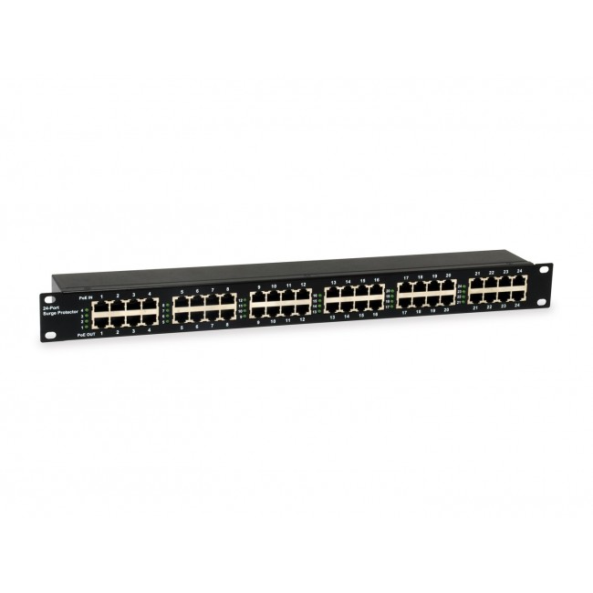 LevelOne 24-Port PoE Surge Protector, 6KV, 30W