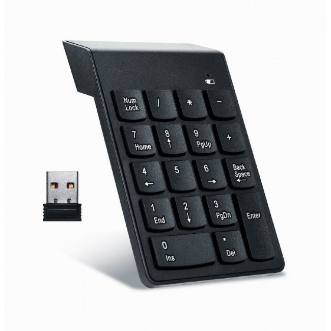 Gembird KPD-W-02 numeric keypad Notebook/PC Bluetooth Black Gembird KPD-W-02 numeric keypad Notebook/PC Bluetooth Black