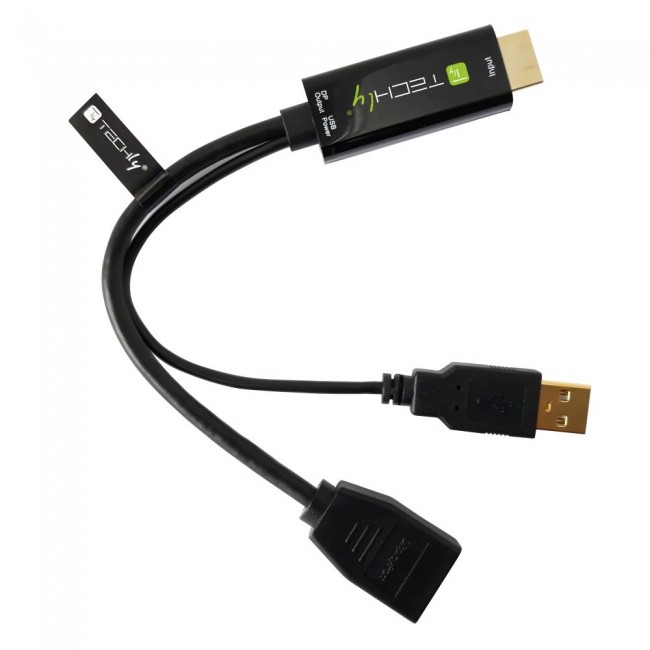 Techly ICOC HDMI-DP12A video signal converter 4096 x 2160 pixels