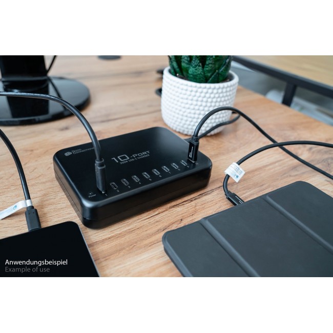 Alcasa PCA-D007S mobile device charger Tablet Black AC Fast charging Indoor