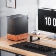 Jonsbo T7 Midi Tower Black, Wood