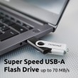 Intenso USB flash drive Office Line, 256 GB, USB-A, 3.2 Gen 1x1, black-silver Intenso USB flash drive Office Line, 256 GB, USB-A, 3.2 Gen 1x1, black-silver
