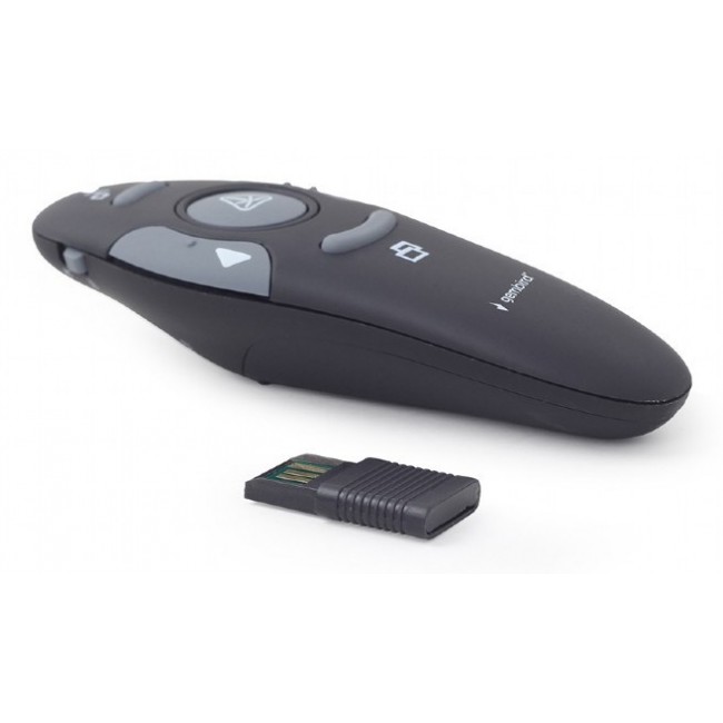 Gembird WP-L-11 wireless presenter RF Black