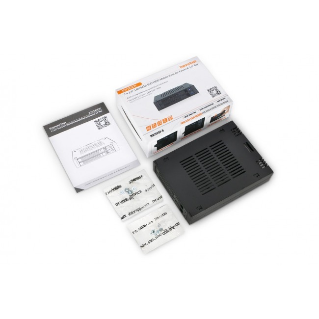 Icy Dock MB742SP-B drive bay panel Black