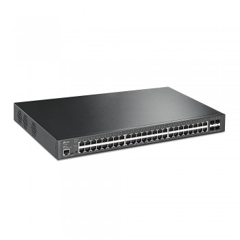 TP-Link JetStream 48-Port Gigabit and 4-Port 10GE SFP+ L2+ Managed Switch with 48-Port PoE+