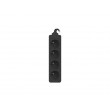 LANBERG POWER STRIP 1M BLACK, 4X 230V PL, UPS