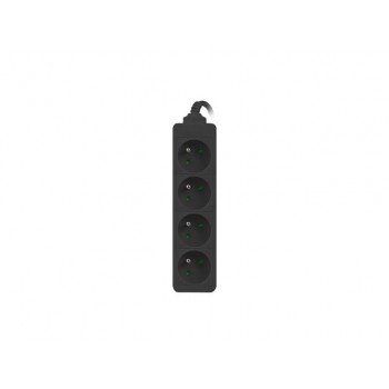 LANBERG POWER STRIP 1M BLACK, 4X 230V PL, UPS