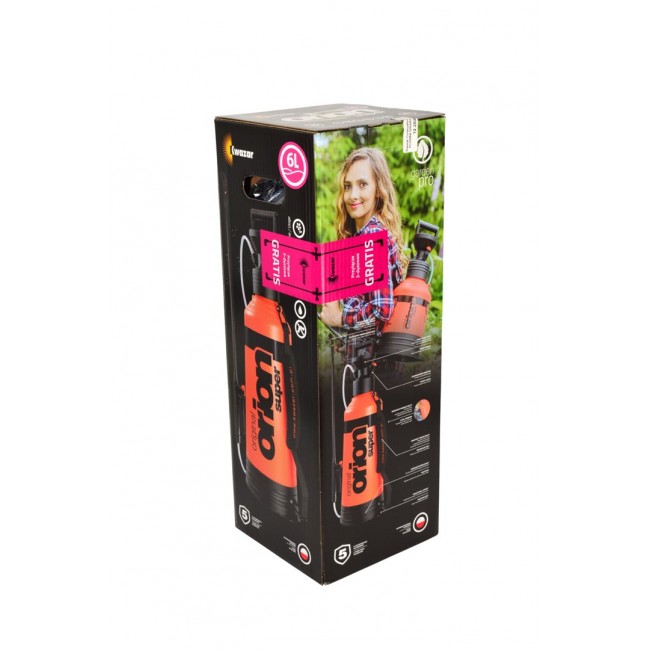 KWAZAR.OPRYSKIWACZ ORION SUPER NEW 6l PROMO + PRZY ĄCZE 3 RZĘDOWE