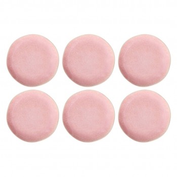 ROSE&TULIPANI CONCERTO FUSE ROSA Set of 6 dinner plates 27 cm