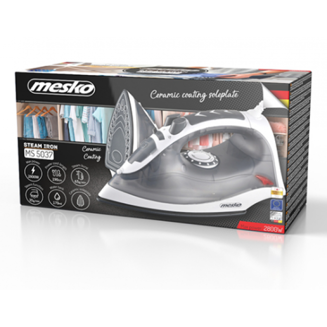 Mesko MS 5037 Steam Iron 2800 Watt.