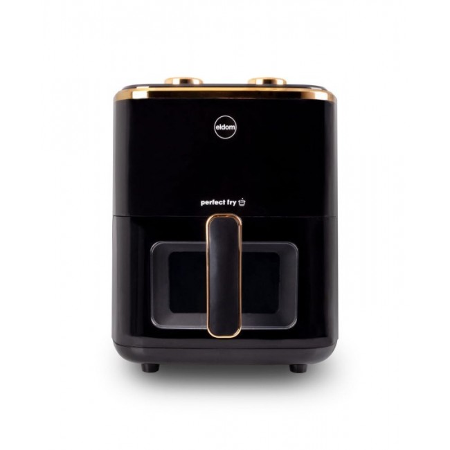 ELDOM FRITTA fat-free fryer capacity 5.0 l adjustable temp. clock 1500 W Single 5 L Stand-alone Hot air fryer Black