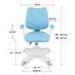 Junior 4.6 Blue swivel chair