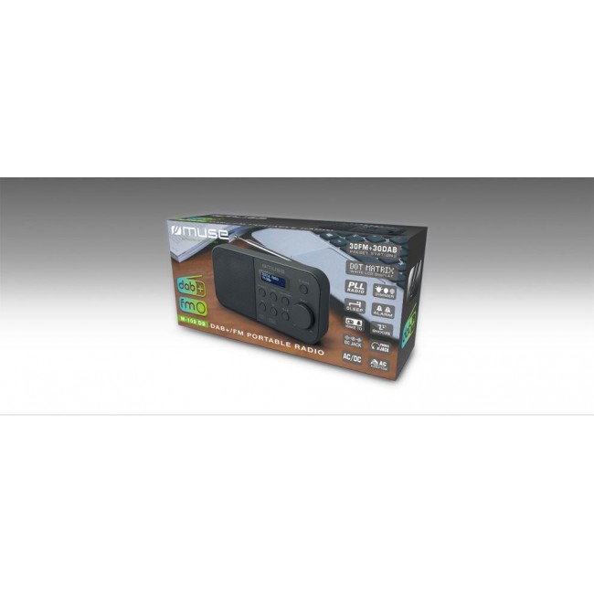 Muse M-109 DB radio Portable Black