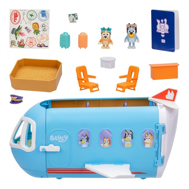 Moose Toys Bluey 3 in 1 Airplane Playset