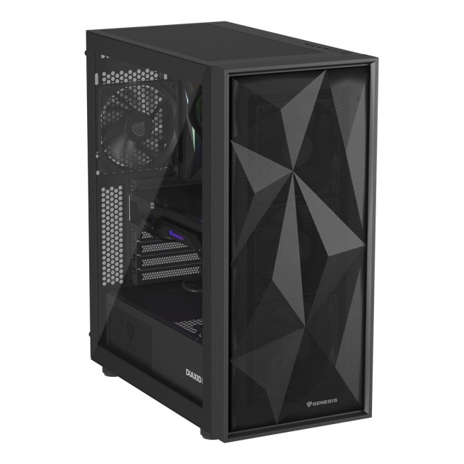 GENESIS DIAXID 605F MIDI TOWER CASE WITH USB-C WINDOW BLACK