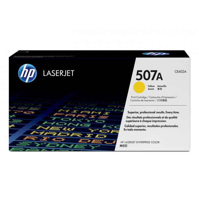 HP 507A Yellow Original LaserJet Toner Cartridge