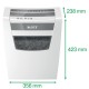 Leitz IQ Home Office P-4 paper shredder Particle-cut shredding 22 cm White Leitz IQ Home Office P-4 paper shredder Particle-cut shredding 22 cm White