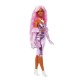 Barbie Deluxe Style Doll 1 in Glossy Pink Barbiecore Dress with Velvet Gloves, Pink Hair Barbie Deluxe Style Doll 1 in Glossy Pink Barbiecore Dress with Velvet Gloves, Pink Hair