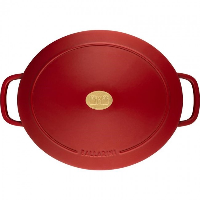BALLARINI BELLAMONTE OVAL CAST IRON POT 75003-566-0 - 5.5 LTR RED BALLARINI BELLAMONTE OVAL CAST IRON POT 75003-566-0 - 5.5 LTR RED
