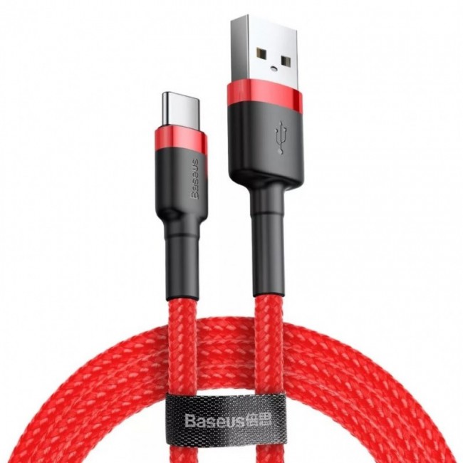 Baseus CATKLF-U09 mobile phone cable Black, Red 3 m USB A USB C Baseus CATKLF-U09 mobile phone cable Black, Red 3 m USB A USB C