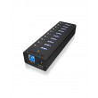 ICY BOX IB-AC6110 USB 3.2 Gen 1 (3.1 Gen 1) Type-B 5000 Mbit/s Black