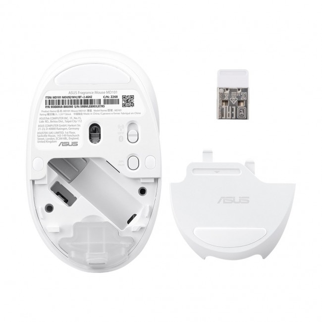 ASUS Fragrance MD101 mouse Home Ambidextrous RF Wireless + Bluetooth Optical 2400 DPI ASUS Fragrance MD101 mouse Home Ambidextrous RF Wireless + Bluetooth Optical 2400 DPI