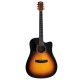 V-TONE VEAG1 CE VS - 4/4 electro-acoustic guitar, Vintage sunburst