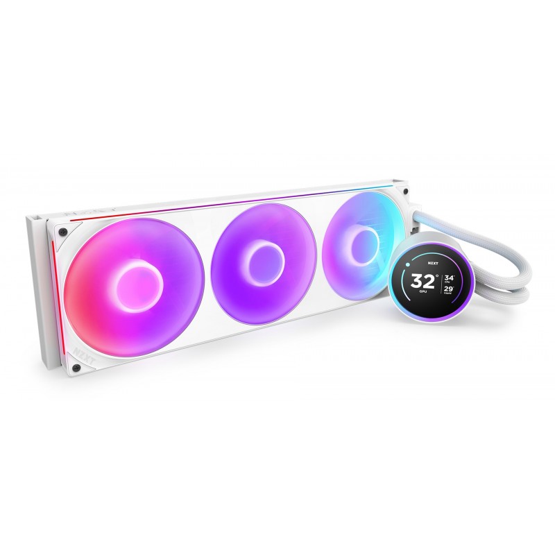NZXT Kraken Elite 420 RGB Processor All-in-one liquid cooler 14 cm White 1 pc(s)