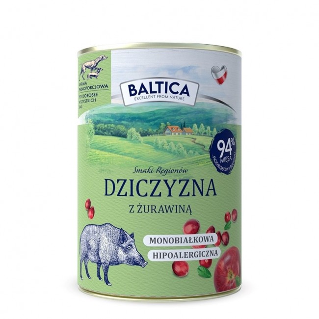 BALTICA Smaki region w Mono Venison with cranberries - wet dog food - 400g BALTICA Smaki region w Mono Venison with cranberries - wet dog food - 400g