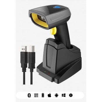 Inateck BCST-52 Handheld bar code reader 1D/2D Black, Grey, Yellow