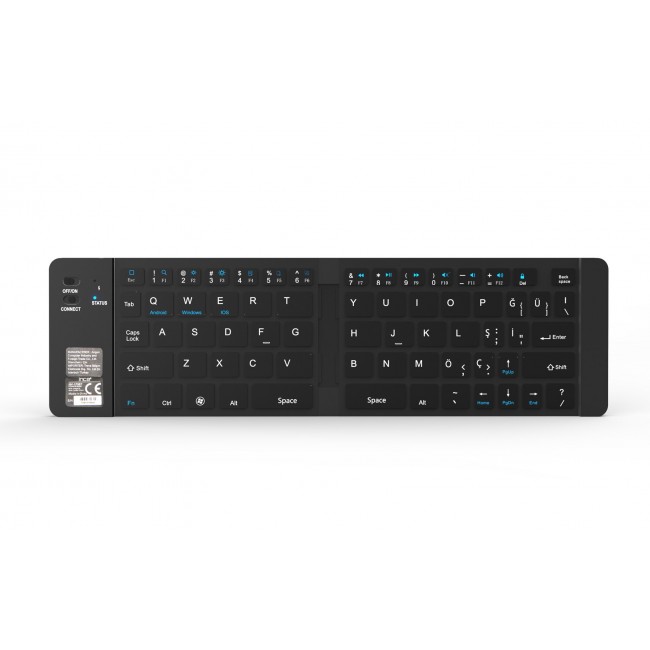 Inca IBK-579BT keyboard Home Bluetooth Metallic, Silver