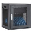 Manhattan Laptop Charging Cabinet Desktop via AC Adapter (EU) 10-bay, Install device's AC Adapter (power cables) into unit, Suitable for ALL laptops (to 16