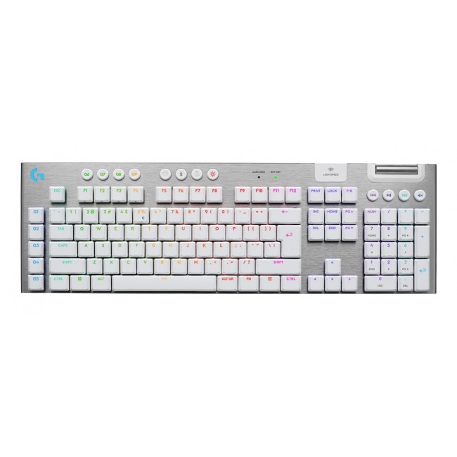 Logitech G G915 X Lightspeed keyboard Gaming USB + RF Wireless + Bluetooth QWERTY US International White