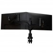 R-Go Tools Monitor arm R-Go Caparo Dual, for two monitors, adjustable with gas spring, 3-9 kg load capacity, 100% circular, black