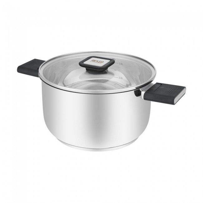 Resto Kitchenware Anser 3.2 L Round Black, Stainless steel Resto Kitchenware Anser 3.2 L Round Black, Stainless steel