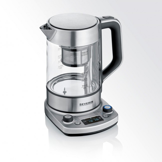 Severin WK 3422 electric kettle 1.7 L 3000 W Stainless steel