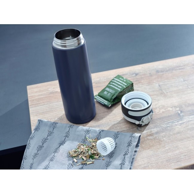 Leifheit 03275 travel mug 600 ml Black, Blue Stainless steel