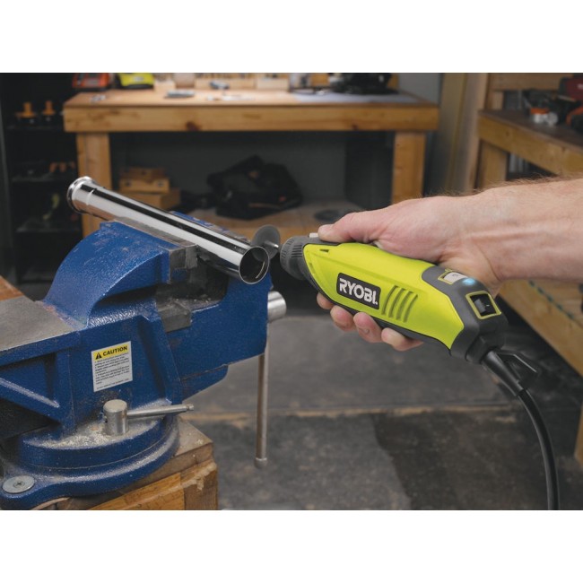 RYOBI EHT150V straight grinder 150W, set of 115 accessories