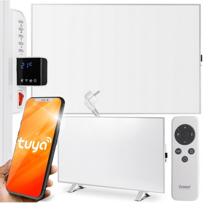 Cronos Synthelith Pro CRP-500TWP 500 Watt infrared heater grey with Wi-Fi and remote control