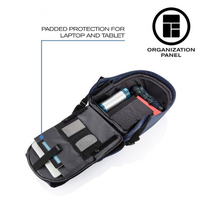 XD DESIGN ANTI-THEFT BACKPACK BOBBY HERO SMALL NAVY P/N: P705.705 XD DESIGN ANTI-THEFT BACKPACK BOBBY HERO SMALL NAVY P/N: P705.705
