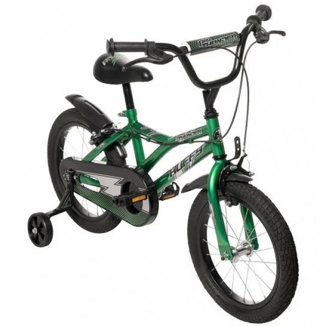 HUFFY Pro Thunder 16'', Green children's bicycle