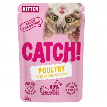CATCH Kitten Poultry and carrot in gravy - wet cat food - 85g